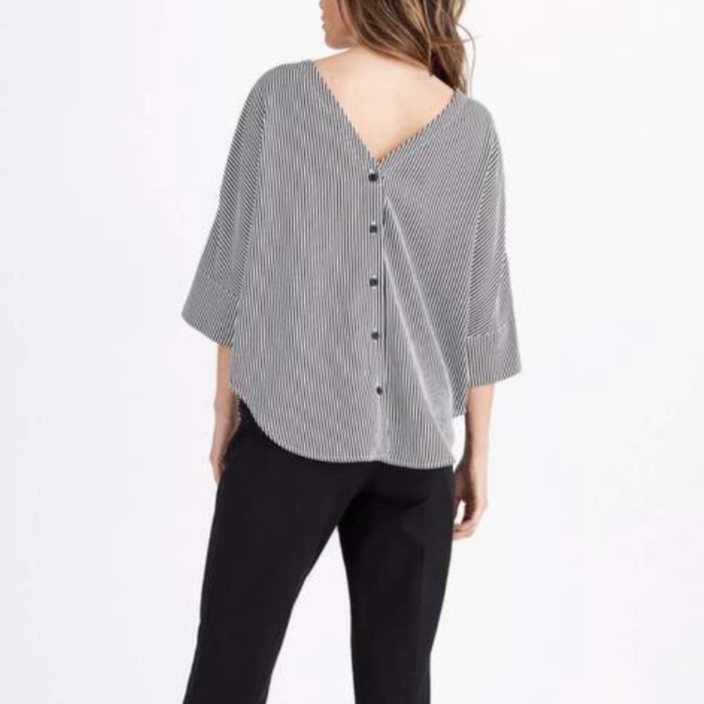Vetta Striped The Boyfriend Shirt